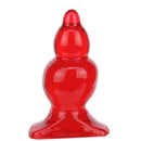 Plug Anal em Jelly medidas 11,5 X 4,8 cm - Vermelho