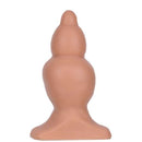 Plug Anal em Jelly medidas 11,5 X 4,8 cm - Bege