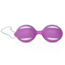 Ben-Wa Bolas para Pompoar em Silicone - Rosa - cordão em Nylon. 4cm