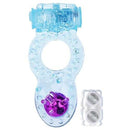 Estimulador Anel Peniano em Silicone c/ Vibro e Pérola Massageadora.