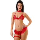 Fantasia sensual de Dama de Vermelho Implacável