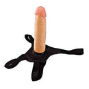 Cinta com prótese peniana realístico - Strap On - cor bege 18,5x4,5 cm