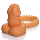 Plug Anal Pequeno com anel 7x2,5 cm na cor bege