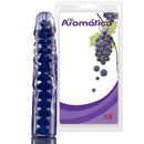 Pênis em jelly aromatizado de Uva slin style - 18 x 2,5 cm na cor lilás translúcida