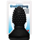Plug Anal Pequeno Framboesa com cravinhos, 7,5 x 3,5 cm na cor preto