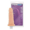 Pênis em CyberSkin com vibrador na cor bege, 14,5x4 cm