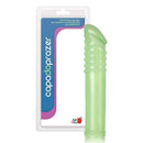 Capa para aumento instantâneo do pênis 17cm com corpo liso em silicone fosforescente