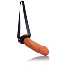Capa para o pênis semi rigida cor bege com elástico, tamanho 10x3cm