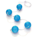 Cordão Tailândes Bolas Médias com cordão de silicone (com 5 esferas) - várias cores
