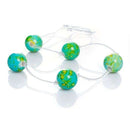 Cordão Tailândes Bolas Pequenas com cordão de silicone (5 esferas) - varias cores