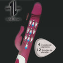 Vibrador com Esferas internas e Ponta com Movimento Vai e Vem