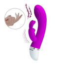 Vibrador com Estimulador Formato Coelho com 3 Intensidades de Vibração - PRETTY LOVE SOG