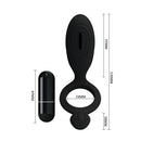Estimulador Anel Peniano em Silicone com Vibrador - Pretty Love Ethel