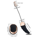 Vibrador Bullet Luxo Recarregável - Controle wireless - 10 Vibrações - Preto