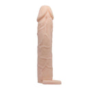 Capa p/ aumento instantâneo do pênis macia em cyberskin Ponta Maciça- 4 cm Pretty Love