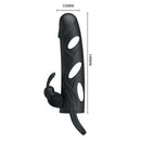 Capa para aumento instantâneo do pênis com Anel para Escroto e vibro de toque 14 x 3,3 - Pretty Love