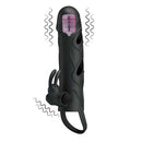 Capa para aumento instantâneo do pênis com Anel para Escroto e vibro de toque 14 x 3,3 - Pretty Love