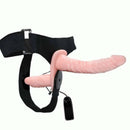 Cinta com prótese peniana Duplo com Vibro - Strap On - Para Dupla Penetração