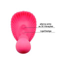 Vibrador em silicone com mini pênis - Pink 30 variações de velocidade Pretty Love
