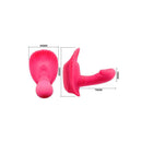 Vibrador em silicone com mini pênis - Pink 30 variações de velocidade Pretty Love