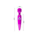 Vibrador Varinha Mágica s/ fio Recarregável - 25 cm - Lilás