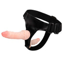Cinta com prótese peniana em Cyber Skin Duplo - Strap On - Para Dupla Penetração