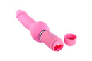 Vibrador Fantasy Bliss Silicone 14 x 4,5 cm - Rosa - Coleção Aphrodisia