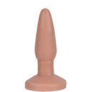 Plug Anal macio mede 15 x 3,7 cm cor Bege