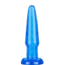 Plug Anal macio mede 11 x 2,5 cm cor Azul