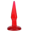 Plug Anal em Jelly medidas 12 X 2,5 cm - Vermelho