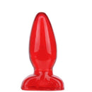 Plug Anal em Jelly medidas 10 X 3,5 cm - Vermelho