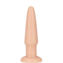 Plug Anal macio mede 11 x 2,5 cm cor Bege