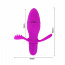 Plug Anal Silicone 10 Variações de vibração e estimulador - Pretty Love