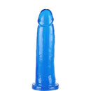 Pênis em Jelly Super Macio e Flexível Azul 15 x 3,5 CM