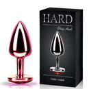 Plug anal em metal com pedra joia anal Rosa