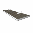 Prateleira Linha-Furta cor Com Borda De Pvc Branco 25x15 cm