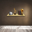 Prateleira Simples 30x20cm Com Suporte Em Mdf Natural