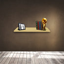 Prateleira Simples 20x20 cm Com Suporte Em Mdf Natural