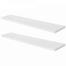 Prateleira Simples Branca 80X20 cm Com Suporte Em Mdf