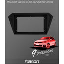 MOLDURA 2 DIN TEL DE 9`` VW GOL G7 /GOL G8/ SAVEIRO - 4287
