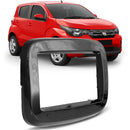 MOLDURA  2 DIN FIAT MOBI PRETO FOSCO 4009