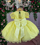 Vestido Marie Amarelo Bolinhas