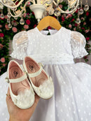 Vestido Marie Branco Bolinhas
