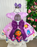 Vestido Infantil Tematicos Luxo A Casa Magica da Gabby
