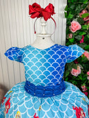 Vestido Tematicos Luxo Ariel - Sereia