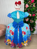 Vestido Tematicos Luxo Ariel - Sereia