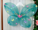 Asa De Borboletas / Fadas Infantil Verde Tiffany