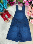 Jardineira Princesa Belli Jeans Frutinhas