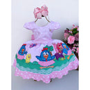 Vestido Infantil Temáticos Kids Galinha Pintadinha