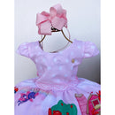 Vestido Infantil Temáticos Kids Galinha Pintadinha